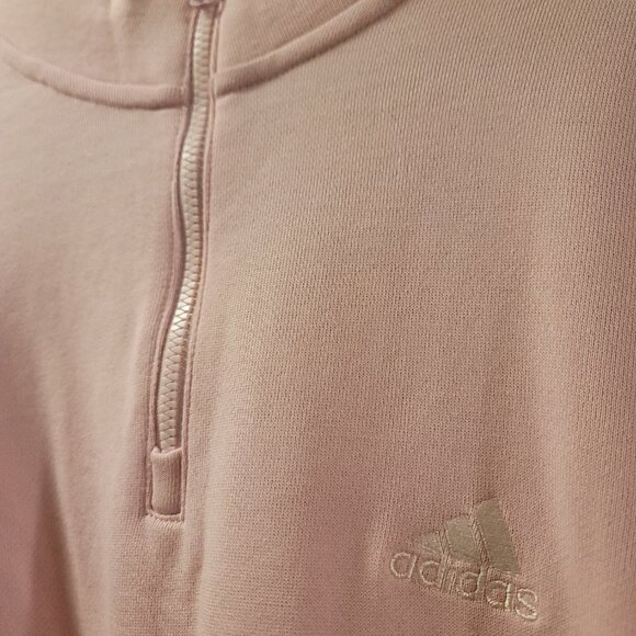 ADIDAS pink quarter zip crewneck sweater - Picture 5 of 7